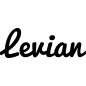 Preview: Levian - Schriftzug aus Buchenholz