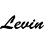 Preview: Levin - Schriftzug aus Buchenholz