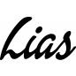 Preview: Lias - Schriftzug aus Buchenholz