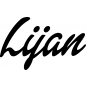 Preview: Lijan - Schriftzug aus Buchenholz