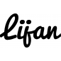 Preview: Lijan - Schriftzug aus Buchenholz