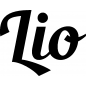 Preview: Lio - Schriftzug aus Buchenholz