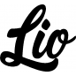 Preview: Lio - Schriftzug aus Buchenholz