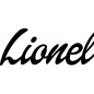 Preview: Lionel - Schriftzug aus Buchenholz