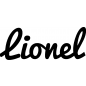 Preview: Lionel - Schriftzug aus Buchenholz