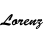 Preview: Lorenz - Schriftzug aus Buchenholz