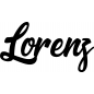 Preview: Lorenz - Schriftzug aus Buchenholz