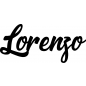 Preview: Lorenzo - Schriftzug aus Buchenholz