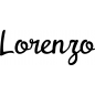 Preview: Lorenzo - Schriftzug aus Buchenholz