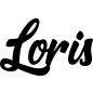 Preview: Loris - Schriftzug aus Buchenholz