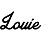 Preview: Louie - Schriftzug aus Buchenholz