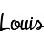 Preview: Louis - Schriftzug aus Buchenholz