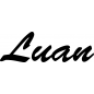 Preview: Luan - Schriftzug aus Buchenholz