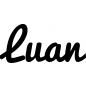Preview: Luan - Schriftzug aus Buchenholz