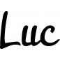 Preview: Luc - Schriftzug aus Buchenholz