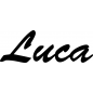 Mobile Preview: Luca - Schriftzug aus Buchenholz