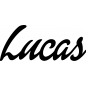 Preview: Lucas - Schriftzug aus Buchenholz