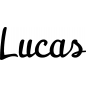 Preview: Lucas - Schriftzug aus Buchenholz