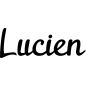 Preview: Lucien - Schriftzug aus Buchenholz