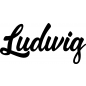 Preview: Ludwig - Schriftzug aus Buchenholz