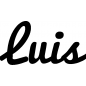 Mobile Preview: Luis - Schriftzug aus Buchenholz