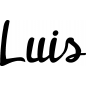 Mobile Preview: Luis - Schriftzug aus Buchenholz