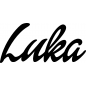 Preview: Luka - Schriftzug aus Buchenholz