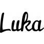 Preview: Luka - Schriftzug aus Buchenholz