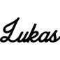 Preview: Lukas - Schriftzug aus Buchenholz