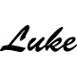 Preview: Luke - Schriftzug aus Buchenholz