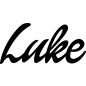 Preview: Luke - Schriftzug aus Buchenholz