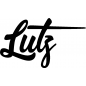 Preview: Lutz - Schriftzug aus Buchenholz