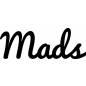 Preview: Mads - Schriftzug aus Buchenholz