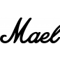Preview: Mael - Schriftzug aus Buchenholz