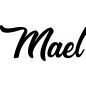Preview: Mael - Schriftzug aus Buchenholz