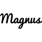 Preview: Magnus - Schriftzug aus Buchenholz
