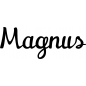Preview: Magnus - Schriftzug aus Buchenholz