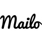 Preview: Mailo - Schriftzug aus Buchenholz