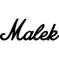 Preview: Malek - Schriftzug aus Buchenholz