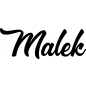 Preview: Malek - Schriftzug aus Buchenholz