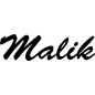 Preview: Malik - Schriftzug aus Buchenholz