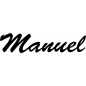 Preview: Manuel - Schriftzug aus Buchenholz