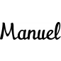 Preview: Manuel - Schriftzug aus Buchenholz