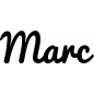 Preview: Marc - Schriftzug aus Buchenholz