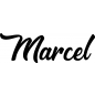 Preview: Marcel - Schriftzug aus Buchenholz
