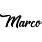 Preview: Marco - Schriftzug aus Buchenholz
