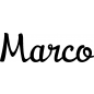 Preview: Marco - Schriftzug aus Buchenholz