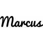 Preview: Marcus - Schriftzug aus Buchenholz