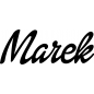 Preview: Marek - Schriftzug aus Buchenholz