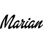 Preview: Marian - Schriftzug aus Buchenholz